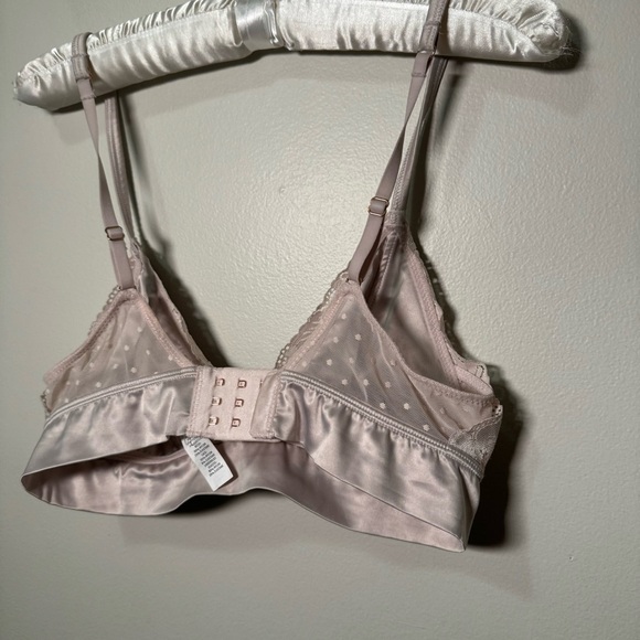 Aerie mauve satin plunge bralette S - Picture 4 of 5